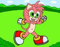 Amy Rose goes sonic 