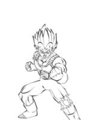 Vegeta LineArt by lastremnant