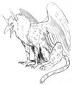 Gift Art from Lindserton - One Lone Gryphon