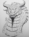 Brush Pen Dragon by Gammabot