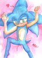 Sonic the Hedgehog watercoulor 