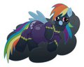 Pregnant Shadowbolt Rainbow Dash