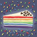 Rainbow cake for the rainbow lion :D