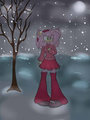 Amy Rose in winter season by sweetlove258