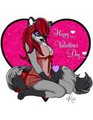 Valentine Raccoon by Ridi
