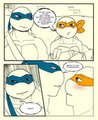 TMNT - First Kiss LxM: Page 14 by KungFuMikey