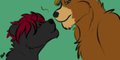 [Personal] Bear kiss - Animation Fullview to see