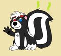 A skunky greeting by SanzerSkunk