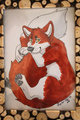 Red Husky: Traditional by Jupiterfox
