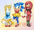 Team Sonic!? by KrazyELF