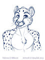 Cheetah bust 