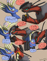 Xerneas and Yveltal by Oddrich