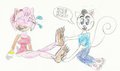 Louis Tickling Amy by LouisEugenioJR