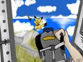 Pikachu can fly by Zapthechu
