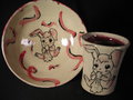Rabbit Cup and Bowl