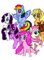 main six pony group by CrazyPinkiePie