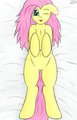 Fluttershy on the bed (SFW)