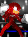 Knuckles in The Ring by StryfeTheHedgehog
