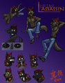 Model Sheet For 2011 by LupineAssassin
