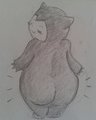 Snorlax Booty by Juni221