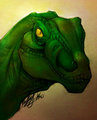 Colored Dino Sketch
