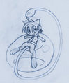 A mew and his bubble! (Failed Bluebean doodles) 
