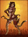 Savanna Huntress by AntiAlias