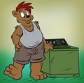 The washer club pic my own fursona himself Bubba T bruin part 12ccd in colour by crazyhusky 