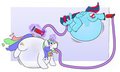 Pixelstar and Sky Ribbon Inflation Competition by Jacfox by NixieDreamstar