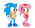 Classic Sonic & Amy Colored Version