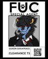 F.U.C agent for CarefreeGrizzly AC badge by LeeLee