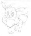My first Eevee attempt, penciled