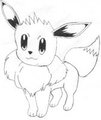 My first Eevee attempt, inked