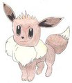 My first Eevee attempt, colored (badly!)