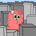 big Fluffy Amy visits the city 