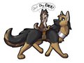 Horse Dog Alert -Gift- by Psy101