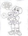 Can we keep him? (lineart)