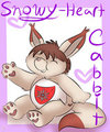 I wanna be a carebear : Snowy-heart cabbit