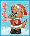Kiba Christmas badges by Marina Neira