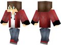 Red Teen Minecraft Skin