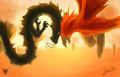 The legend of the Dragon vs the Fenix