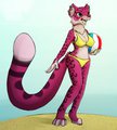 Mishi at the Beach - by Dsurion123