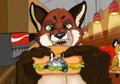 Fox Burger by bluepawz