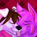 Canine cuddles (by ziperchan)