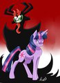 Twilight and Aku by CobaltPie