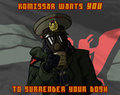 Komissar wants YOU to surrender your dosh!