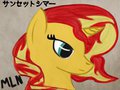 Sunset Shimmer colored