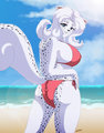 Marilyn at the Beach by SuperRobot