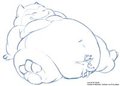 Snorlax Belly Snuggle, by Tanuki by CashewLou