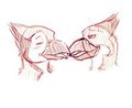 Avalon sketch 2 "Beak kisses"